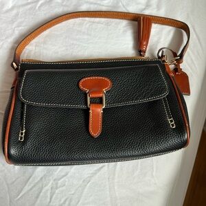 Black and Brown Leather Shoulder Bag